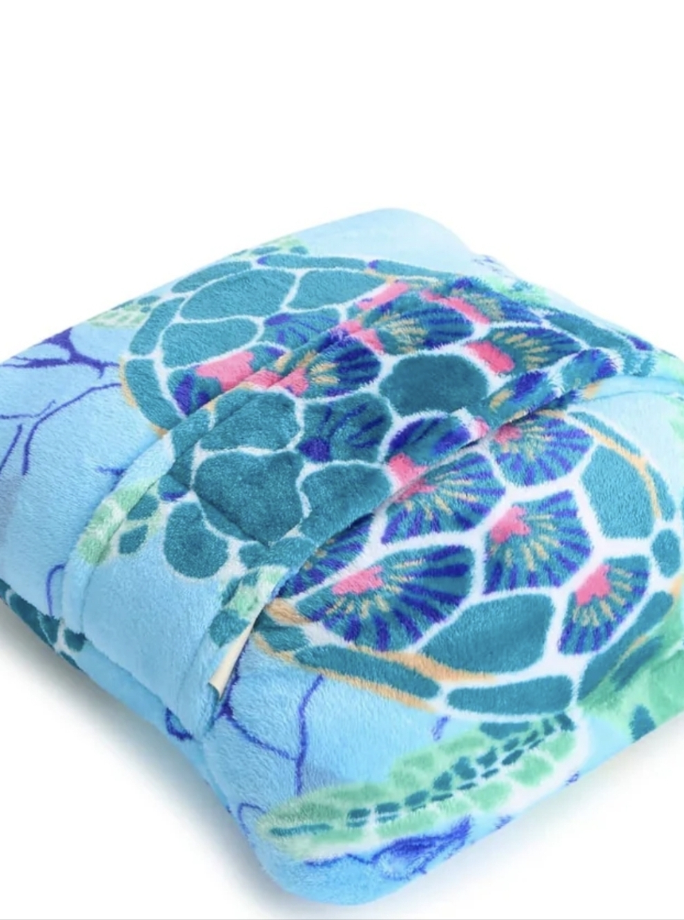 Vera Bradley Travel Blanket Sea Turtles NWT - Picture 3 of 14
